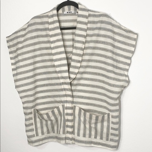 THREE DOTS Enogi Drapey Jacket W/ Pockets, Small - Picture 2 of 7